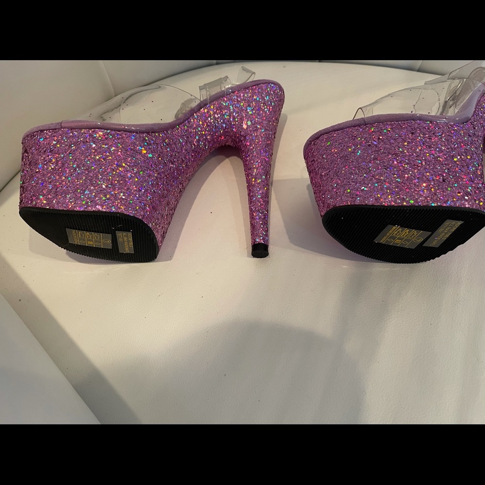 New Lavender Pleaser Heels Size 7 - Picture 6 of 6